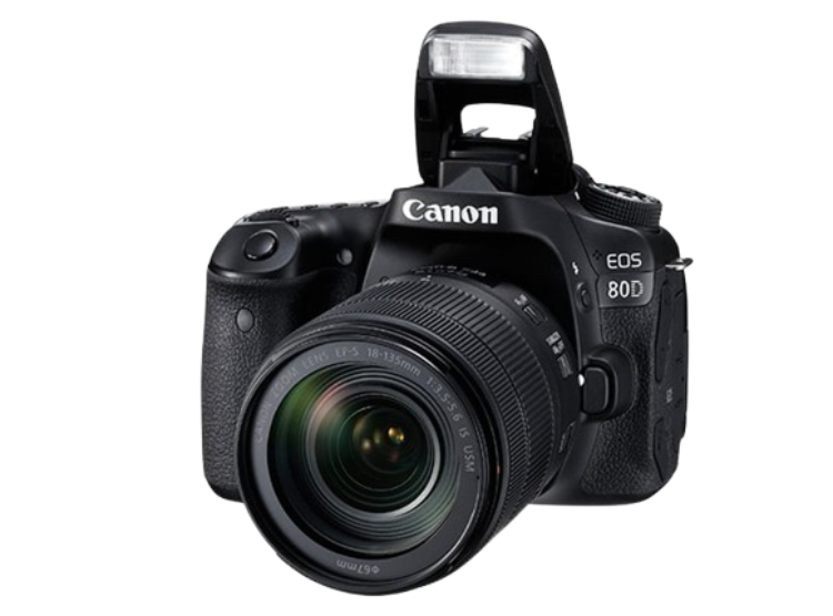 Canon EOS 80D + Lente 18-135 mm IS USM + Cargador y memoria - Caja abierta