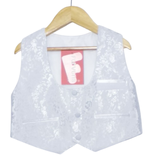 ✨ Terno de niño cuello Neru en tela Ganier – Elegancia moderna y confort | Color Blanco ✨ - Imagen 4